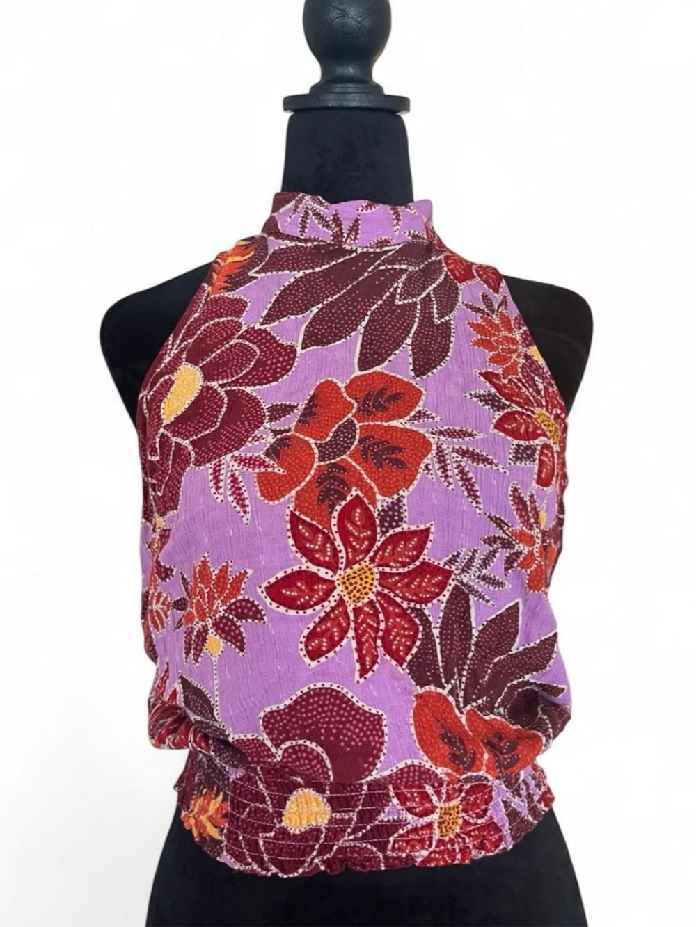 RACHEL Rachel Roy Floral Smocked Top